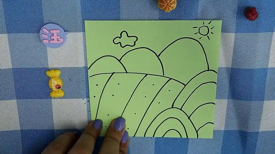 稻田的简笔画如何画?