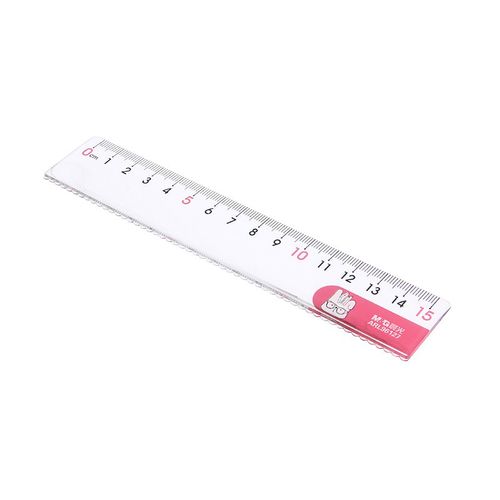 晨光arl96127耷拉兔15cm直尺卡通波浪尺卡通尺子曲线尺子小学生透明