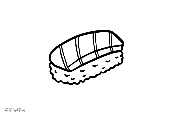 日本寿司简笔画图片
