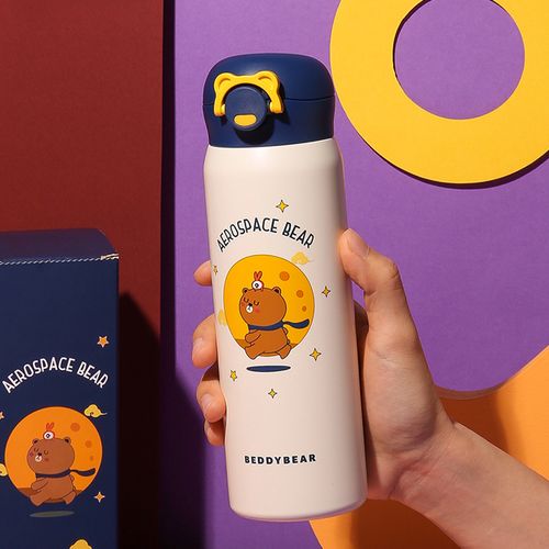 杯具熊保温直饮成人男女卡通创意物语月球心形保温杯