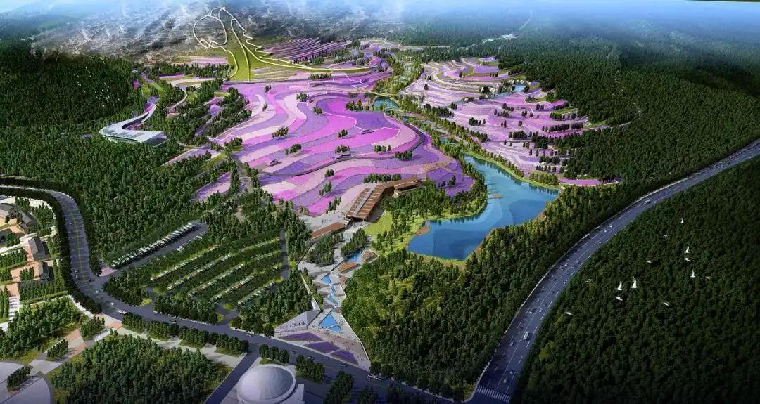 天骄神骏景区鸟瞰图