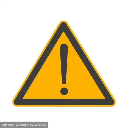 注意,注意危险三角形标志,符号或标签元素孤立在白色背景矢量插图上