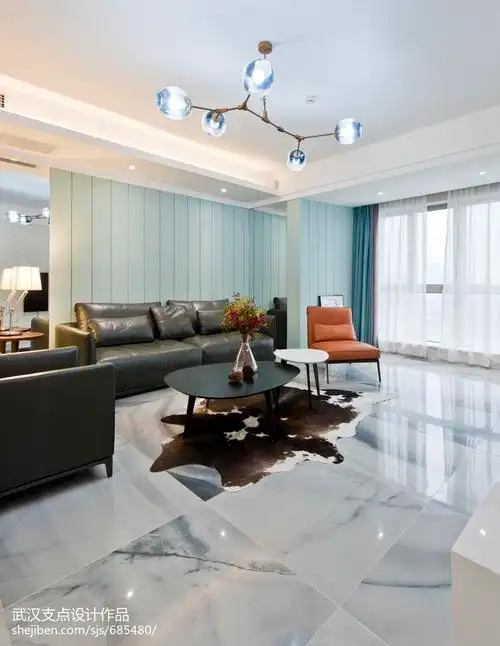 大气简约风格客厅图片客厅客厅现代简约130m05三居设计图片赏析