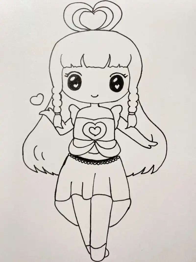 叶罗丽简笔画临摹合集(一) 喜欢的小可爱,翻看之前的笔记,有超详细