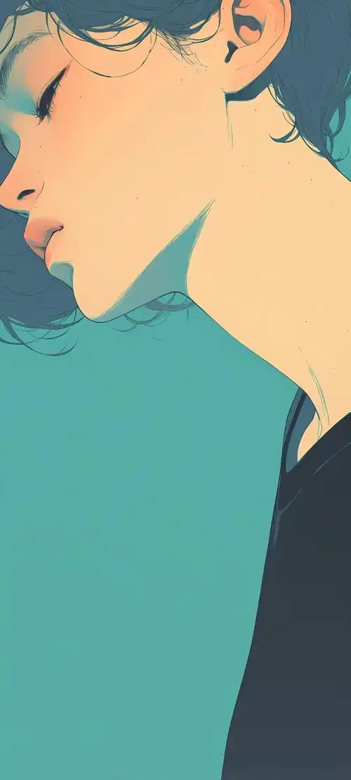 手机壁纸简约干净ins风人物头像壁纸高清原图