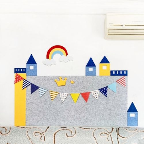 幼儿园主题墙环创城堡毛毡板展示板宣传栏公告栏背景墙