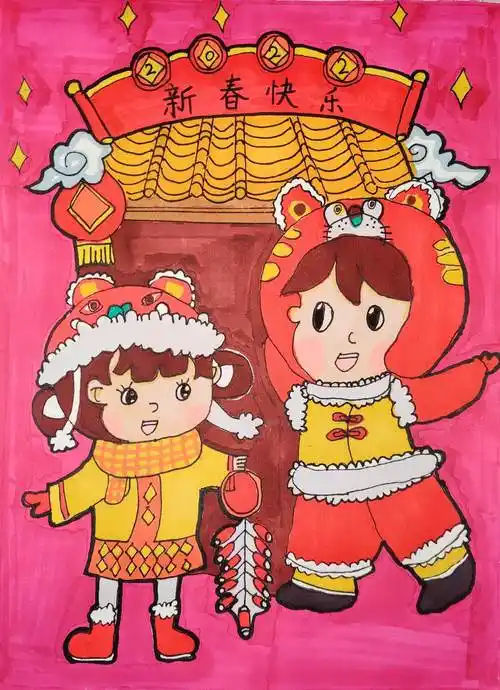 2022年画作品大全图片 儿童 2022年画画图片