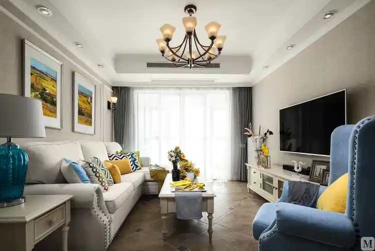 6万124㎡简欧三房装修阿尔勒的收获季节-红星美凯龙家装效果图