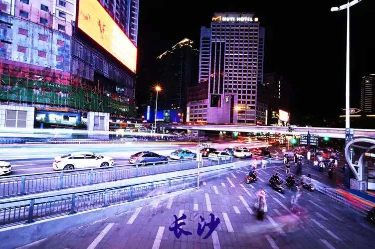 长沙五一广场夜景都市迷离不过如此