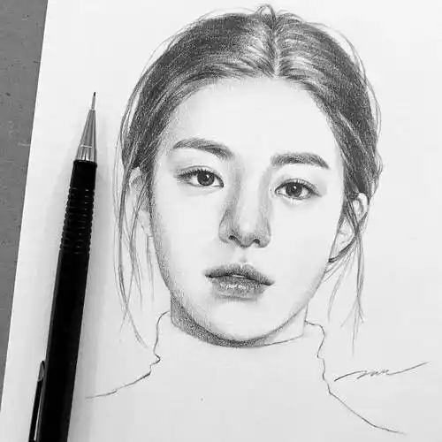 手把手教你画一个超可爱的小女孩素描头像!人物素描萌娃的画法!