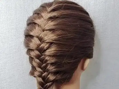 满头鱼骨辫编慢教程#编发教程#鱼骨辫教程 #简单好看发型 #扎发教程