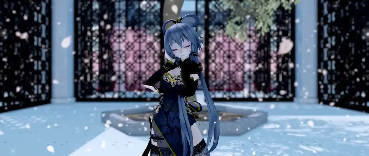 【2k分辨率,电影级画质】古风旗袍洛天依-倾杯