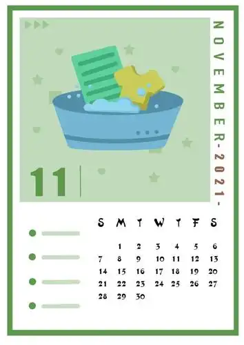 请查收2021年12个月份日历