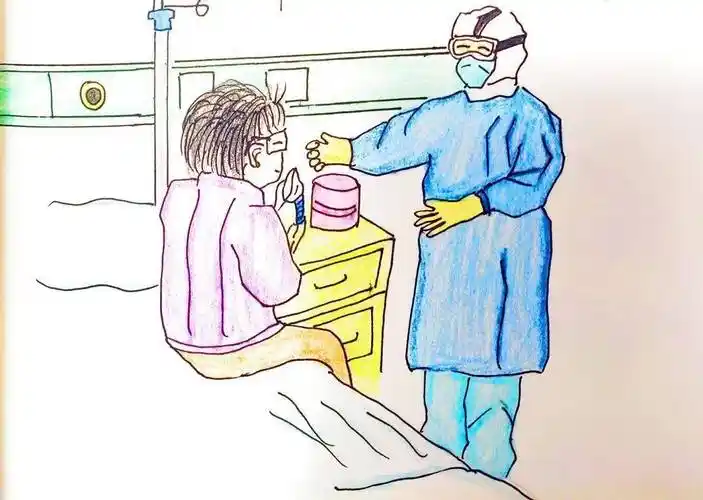 主媒报道⑤山东省临沂市莒南县手绘漫画致敬逆行而上的医护工作者