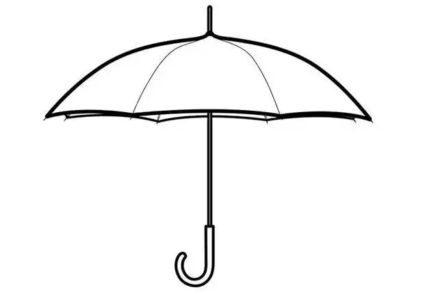 雨伞简笔画步骤图解教程
