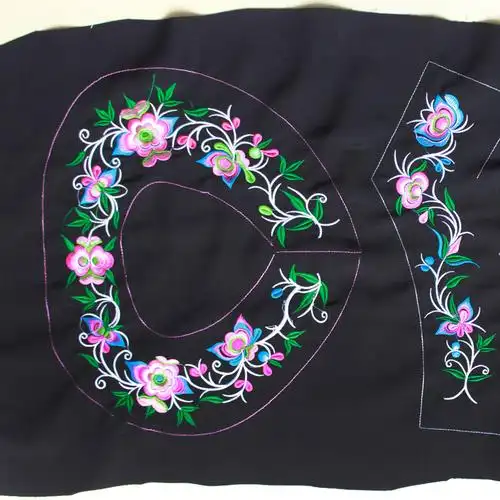 贵州布依衣族服装花边布料少数民族刺绣花托肩领民族风成人装饰女