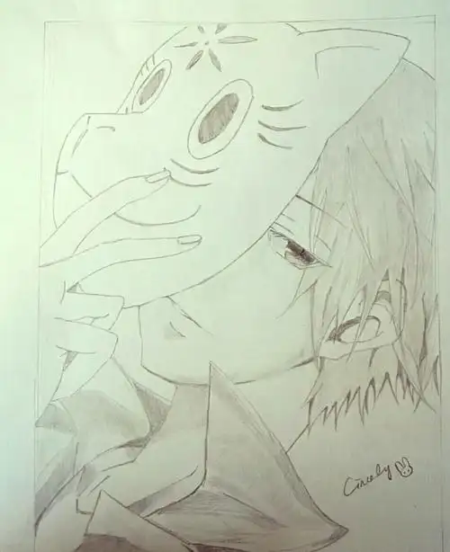 萤火之森,男主,素描,黑白