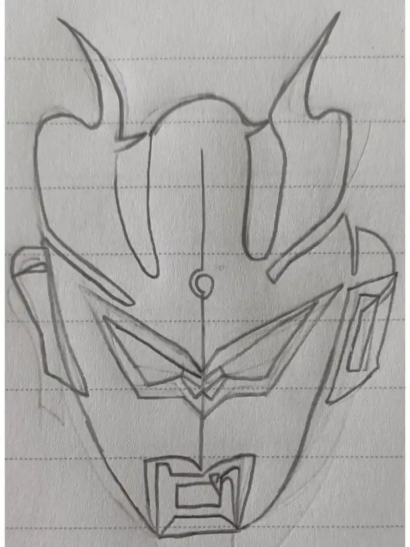 赛罗奥特曼绘画过程(不喜勿喷)