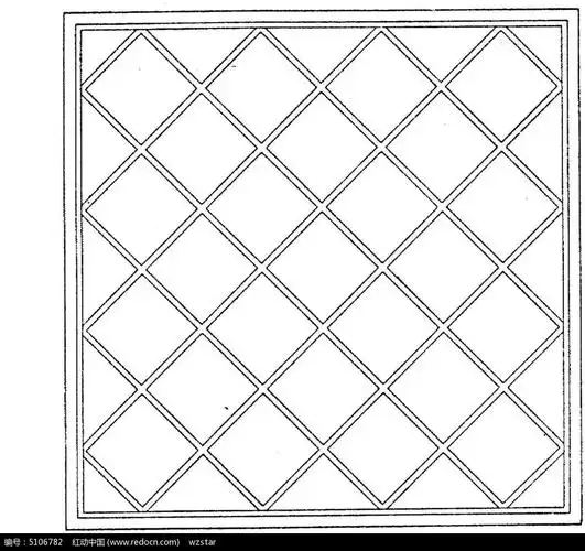 交叉菱形花纹