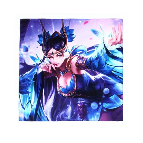 王者荣耀周边仲夏夜之梦貂蝉 丝巾小方巾女 百搭少女礼物雪纺纱巾