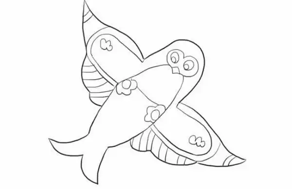 简笔画风简笔画风筝