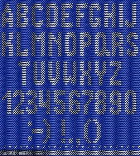 从上往下粗针织儿童棒针字母图案插肩毛衣