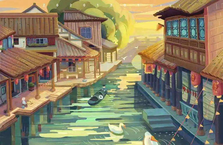 家乡绍兴_七喜呀__插画师作品_涂鸦王国gracg.com