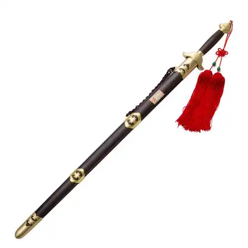 龙泉杨氏太极剑全硬剑重剑武术收藏宝剑不锈钢装饰太极剑