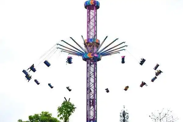 每个游乐项目都有智能储存箱,倒是比上海欢乐谷想得周到多了,也有专人