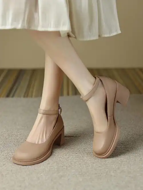 好爱高跟玛丽珍女鞋上脚显高显瘦