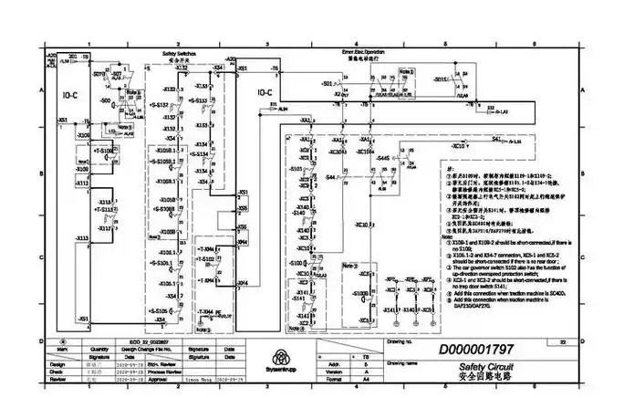 蒂森mc2-c电梯安全回路详解