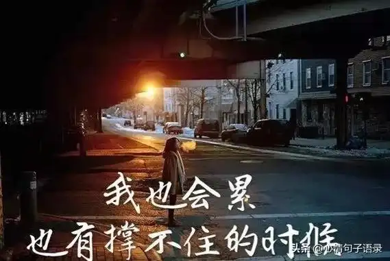 累了伤心句子说说心情(生活好累好压抑的句子)