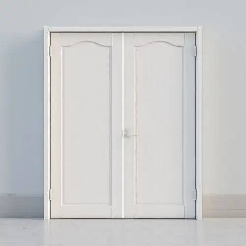 骊住木门-室内门-bkd双开门-ww纯白色3d模型