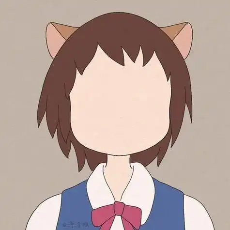 一组手绘宫崎骏动画人物无脸头像