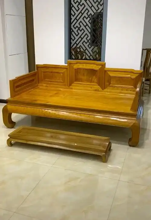 古典红木家具#金丝楠木罗汉床!