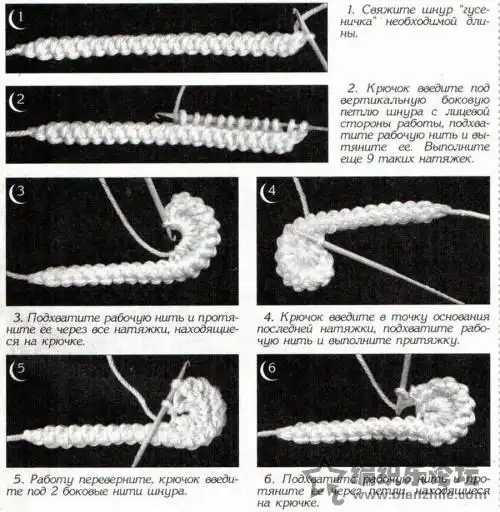 爱尔兰花的钩法图解教程