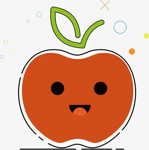 水果表情卡通苹果矢量图下载