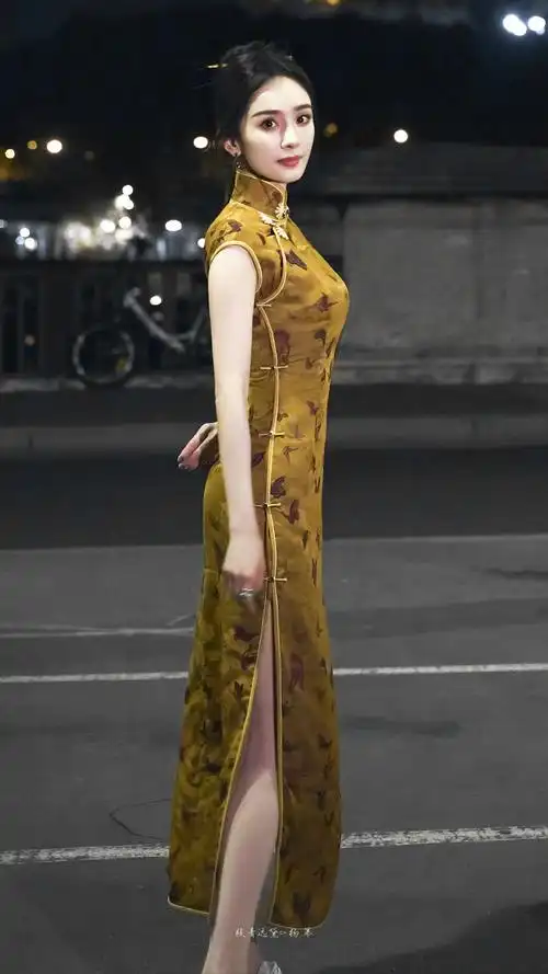 杨幂旗袍 古韵美人##杨幂法国街头漫步