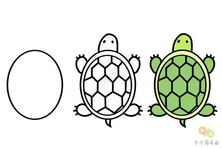 创意简笔画椭圆秒变可爱的小动物