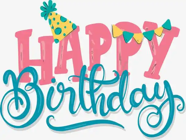 红蓝色英文生日快乐_懒人图库