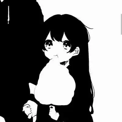 甜蜜感十足的黑白情侣动漫头像一男一女高冷霸气头像图片大全
