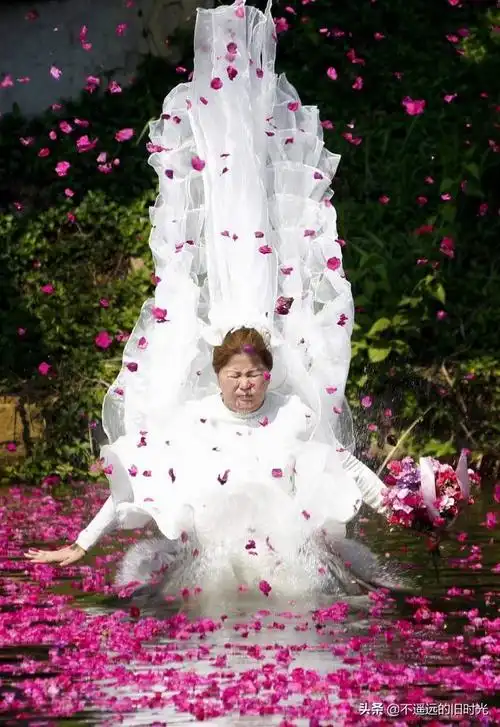 看看人家这脑洞大开的另类婚纱照,不仅仅有点搞怪,还有点疯狂