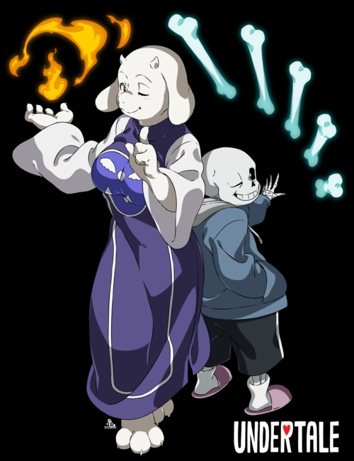 undertale传说之下精美人物图包画师亀左卫门篇
