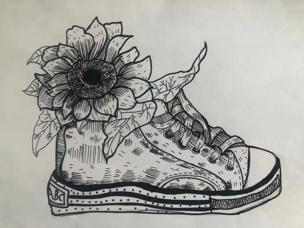 黑白线描画 #少儿美术教育 #好的作品都是有灵魂的 #爱画 - 抖音