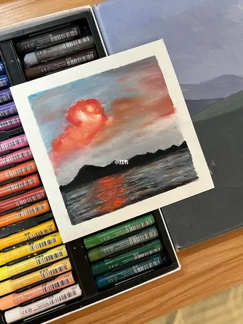 零基础油画棒6100火烧云