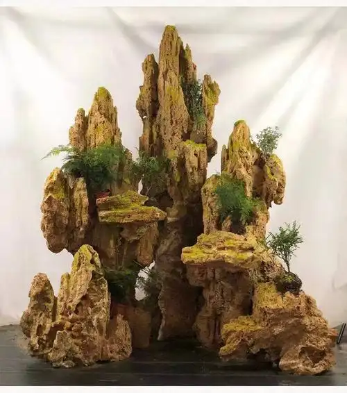 天然吸水石上水假山 精品吸水石大型假山阳台鱼池假山流水造景天然上