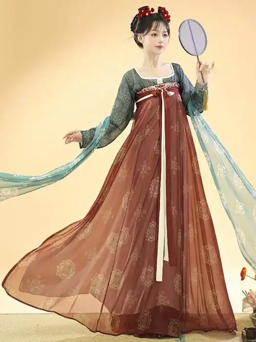 服装唐朝服饰古装道具头饰演出服唐宫夜宴图公主汉服女装已售1￥20折