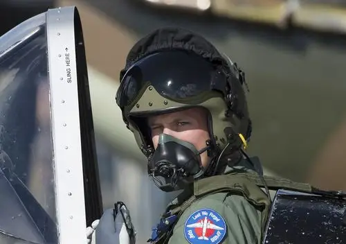 威廉王子视察英国皇家空军 亲自试驾战机