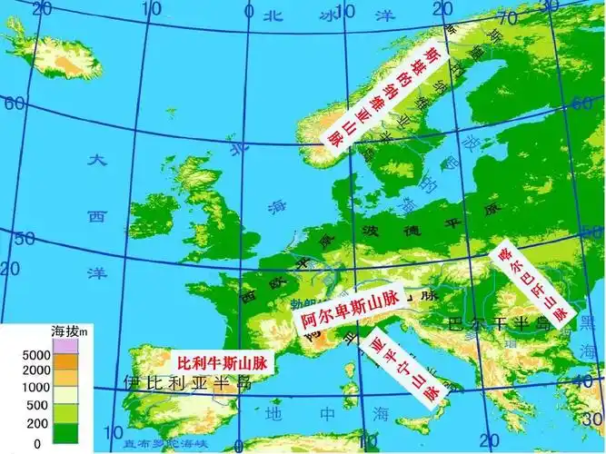 勃朗峰 比利牛斯山脉