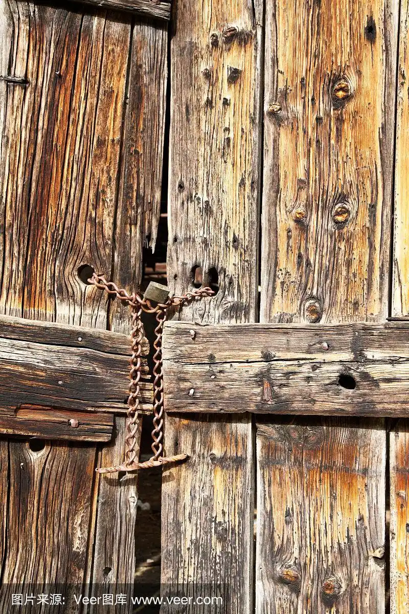 古老的木门